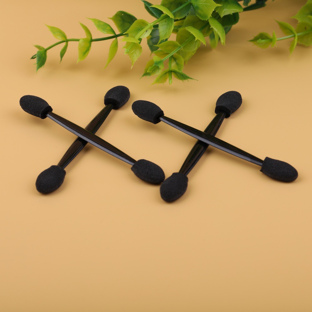 一次性眼影刷乳胶海绵头双头晕染眼影刷美甲刷化妆工具批发7.5CM产品图