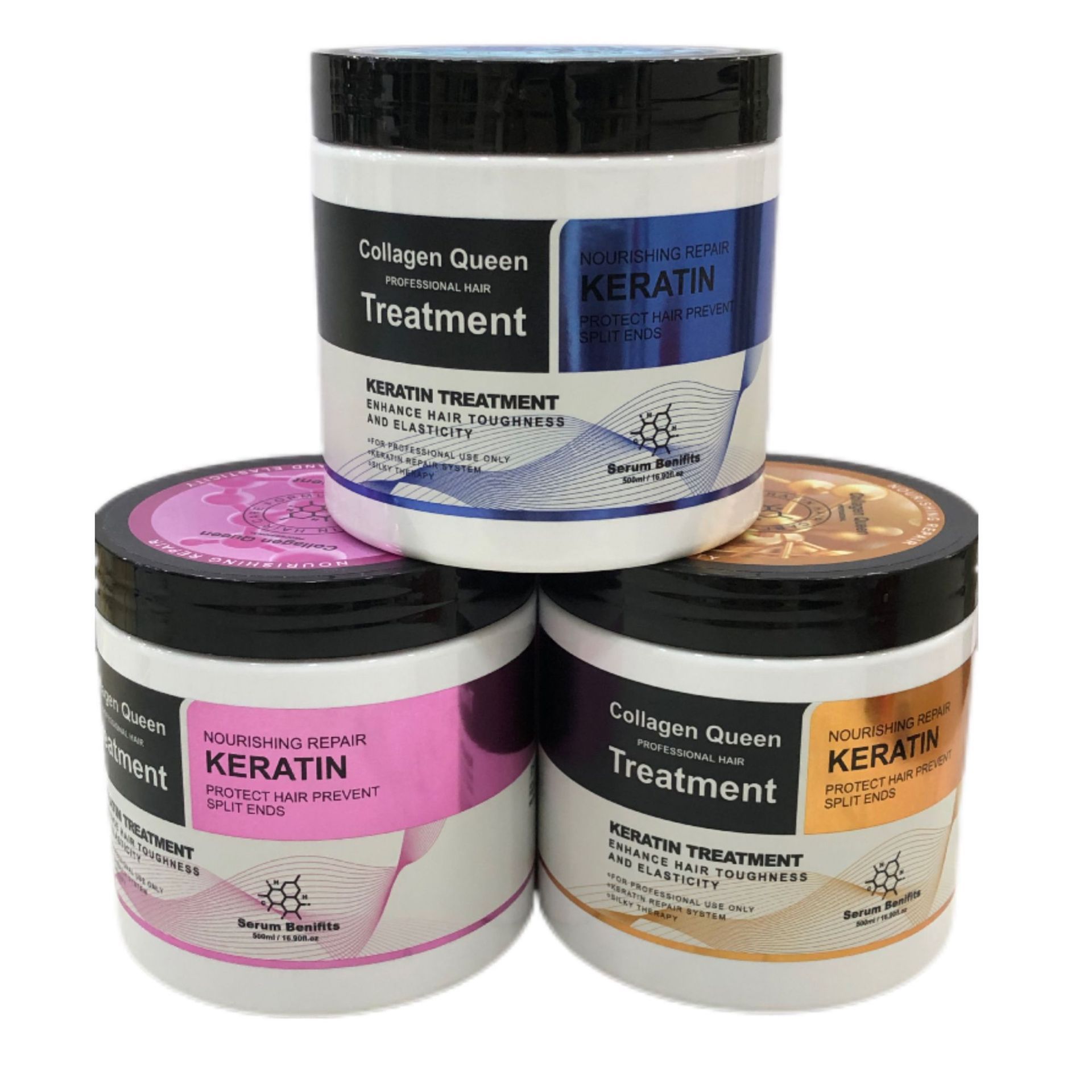 外贸胶原蛋白女王发膜滋养修复角蛋白护发防分叉护发素工厂批发