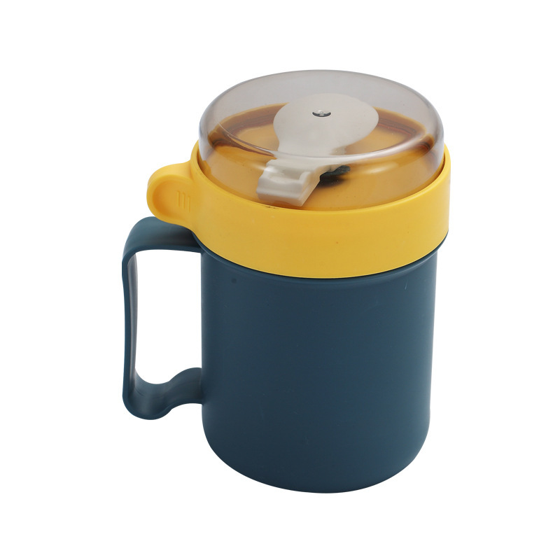 304 stainless steel student soup cups, summer breakfast milk cups with tableware, portable sealed portable cups, gift wholesale Item Picture