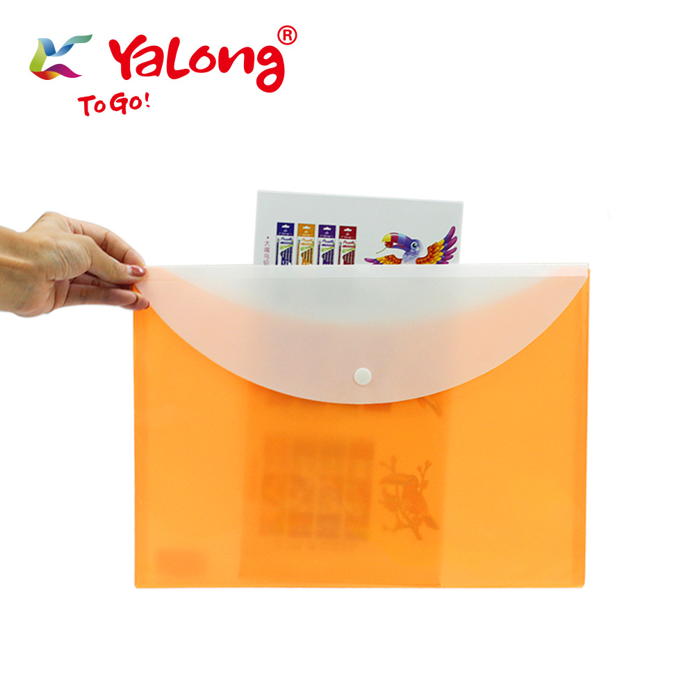 Yalong Cross-border Practical A4 double-sided double-layer 4-color 16C file bag folder Office supplies file bag Specification image