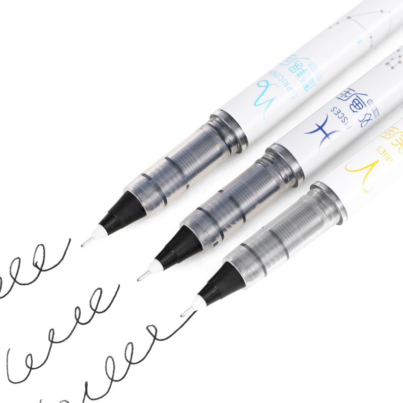 Tianfeng direct liquid ballpoint Pen, business water-based pen, 12 zodiac direct liquid pen, 8106 carbon pen, 12 pieces per box Item Picture
