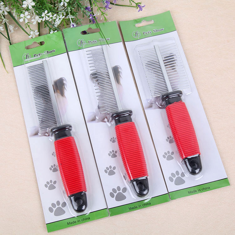 Fengyuan Foreign Trade Pet Supplies are of high quality and low price. We offer direct sales and wholesale of double-row needle stainless steel pet dog combs