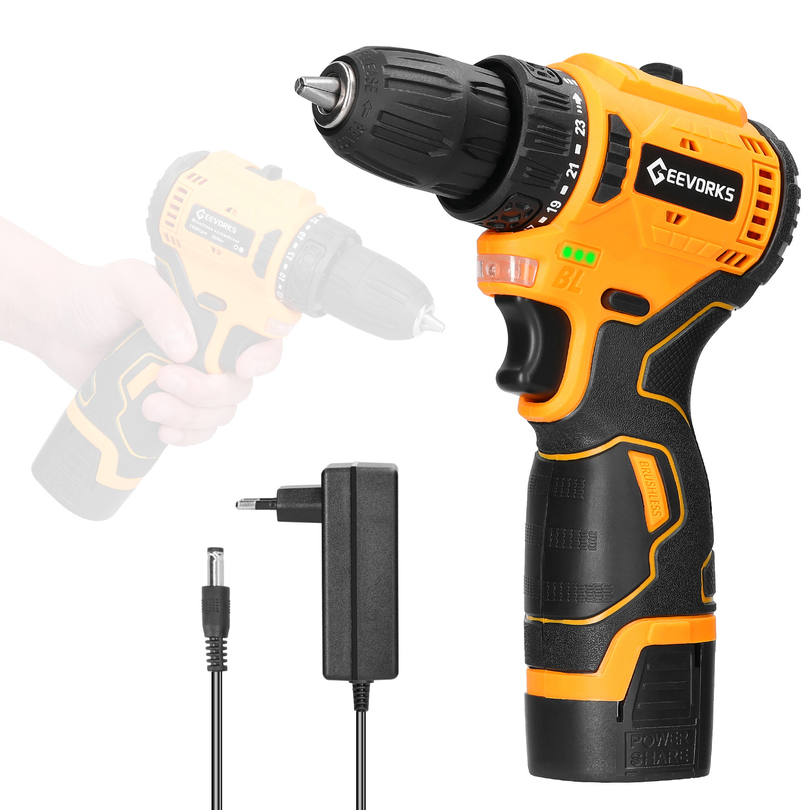 E24423 electric drill 16.8V full figure
