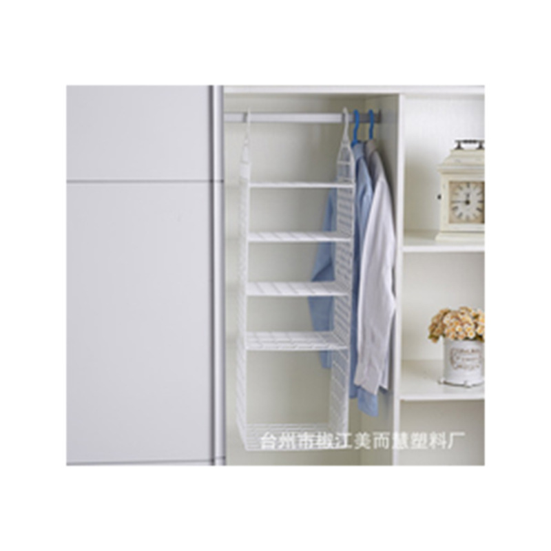Folding wardrobe storage rack, storage hanging rack, clothes organization storage rack, multi-layer rack, dormitory storage hanging bag hanging rack Item Picture