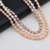Natural freshwater pearl rice beads, DIY jewelry accessories, handmade jewelry necklaces, wholesale and production details Picture