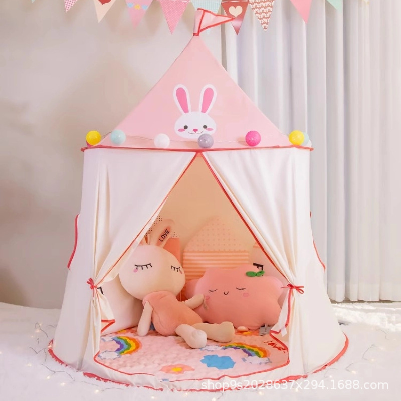 跨境专供新款儿童游戏屋厂家直销印第安人帐篷蒙古包现货一件代发