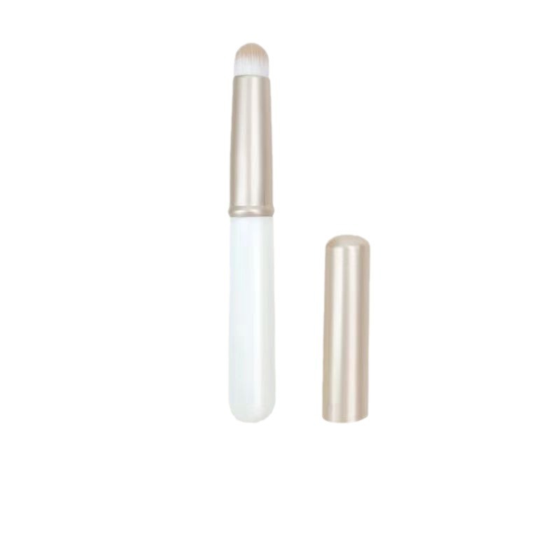 便携化妆刷迷你带盖圆头唇刷晕染刷遮瑕刷唇膏口红刷美妆工具批发详情图5