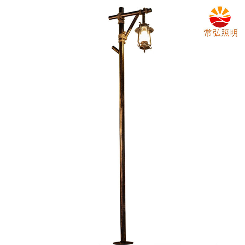 3-meter retro horse lantern led Chinese-style outdoor antique courtyard lamp, folk custom street inn, park landscape road Item Picture