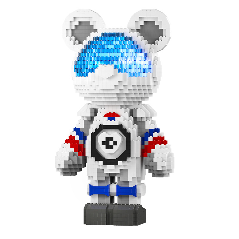 玩具/布鲁可/积木/布鲁可同款奥特曼/微颗粒白底实物图