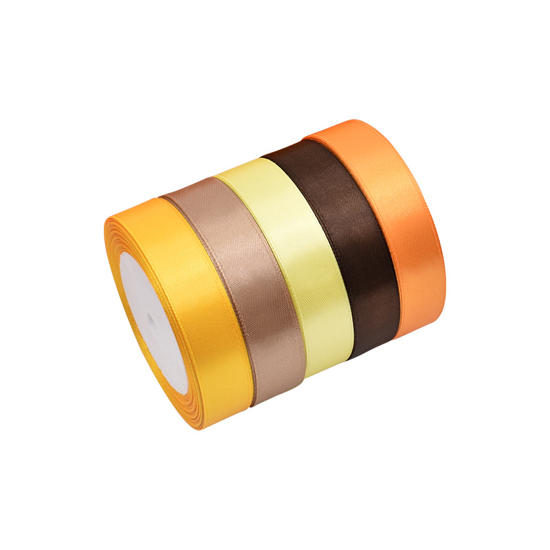 2cm satin ribbon, colored ribbon, silk ribbon, gift packaging, polyester webbing, wedding cake decoration, binding strap manufacturer's special offer Item Picture