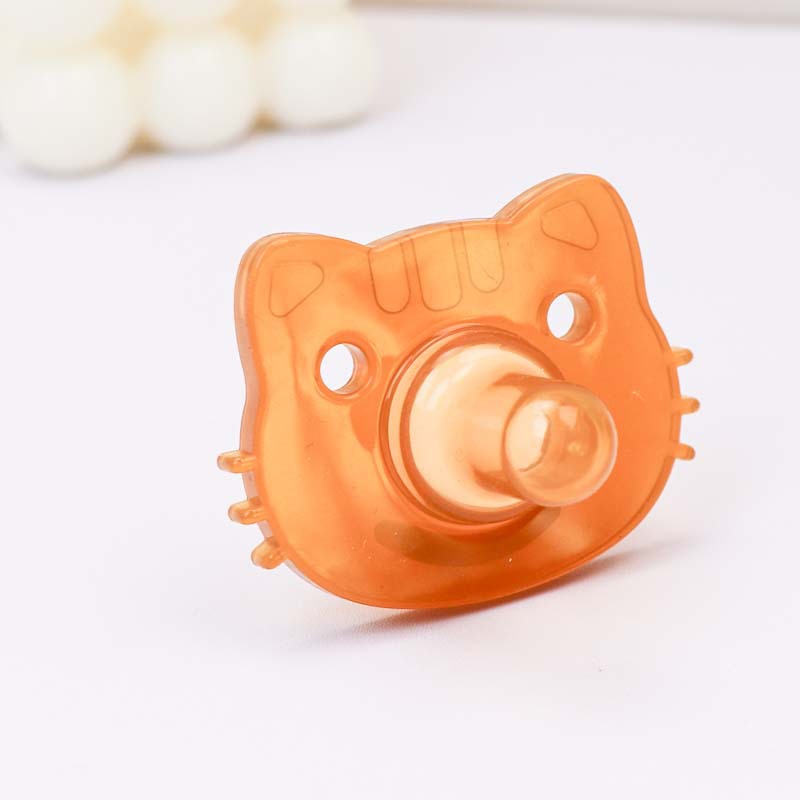 Newborn milk imitation silicone anti-drop chain pacifier from the manufacturer, daily and night use for babies, sleeping comfort, day and night combination Specification image
