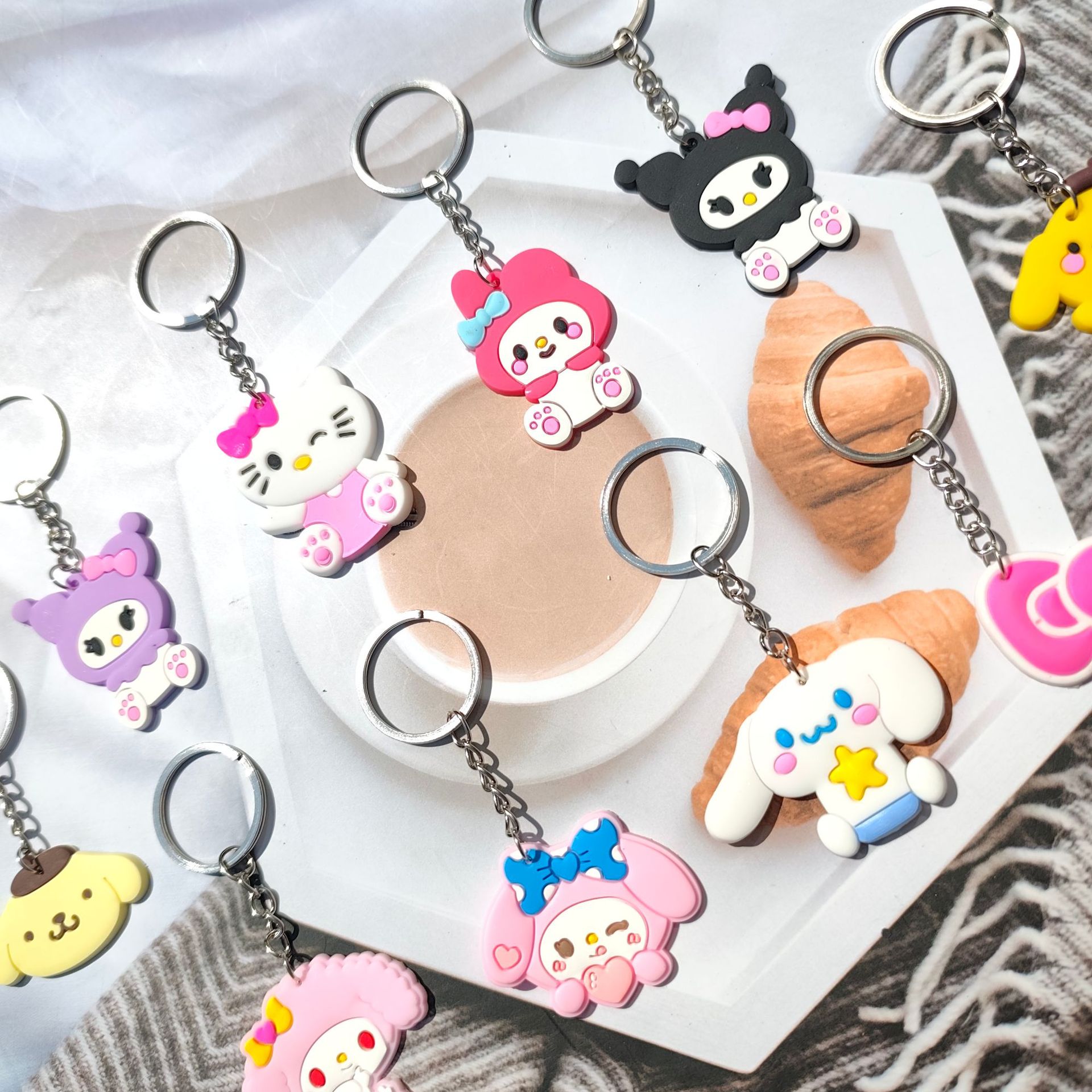 三丽鸥创意钥匙扣钥匙环包包汽车背包钥匙挂件配饰饰品儿童可爱