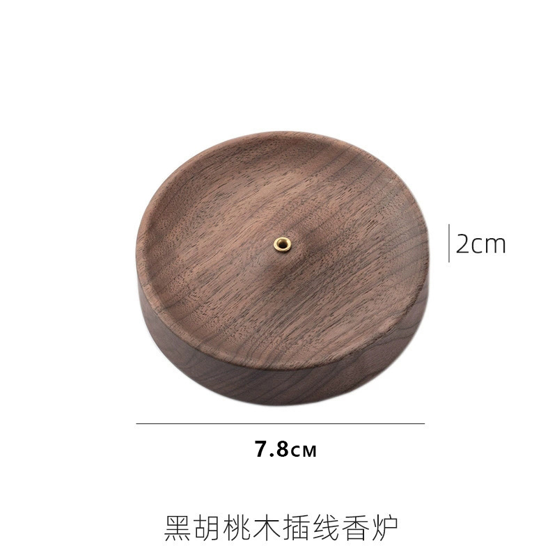 【跨境热销】创意实木香炉竹签香线香香插禅意室内家居摆件产品图