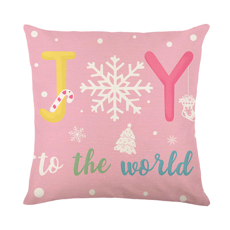 Christmas tree polyester printed pillowcase, Christmas sofa decorative pillow cover, cross-border new Amazon cushion cover Application Scenario