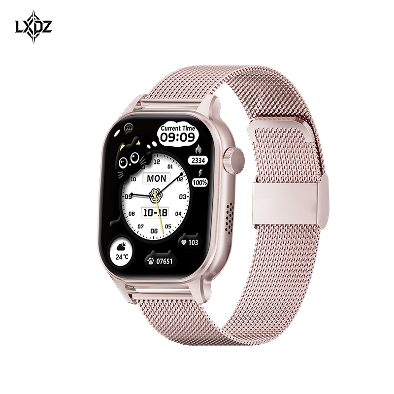 Wholesale of cross-border smartwatches with curved body, bridge panel touch screen, AMOLED screen, 2.01 inches, and Bluetooth call Item Picture