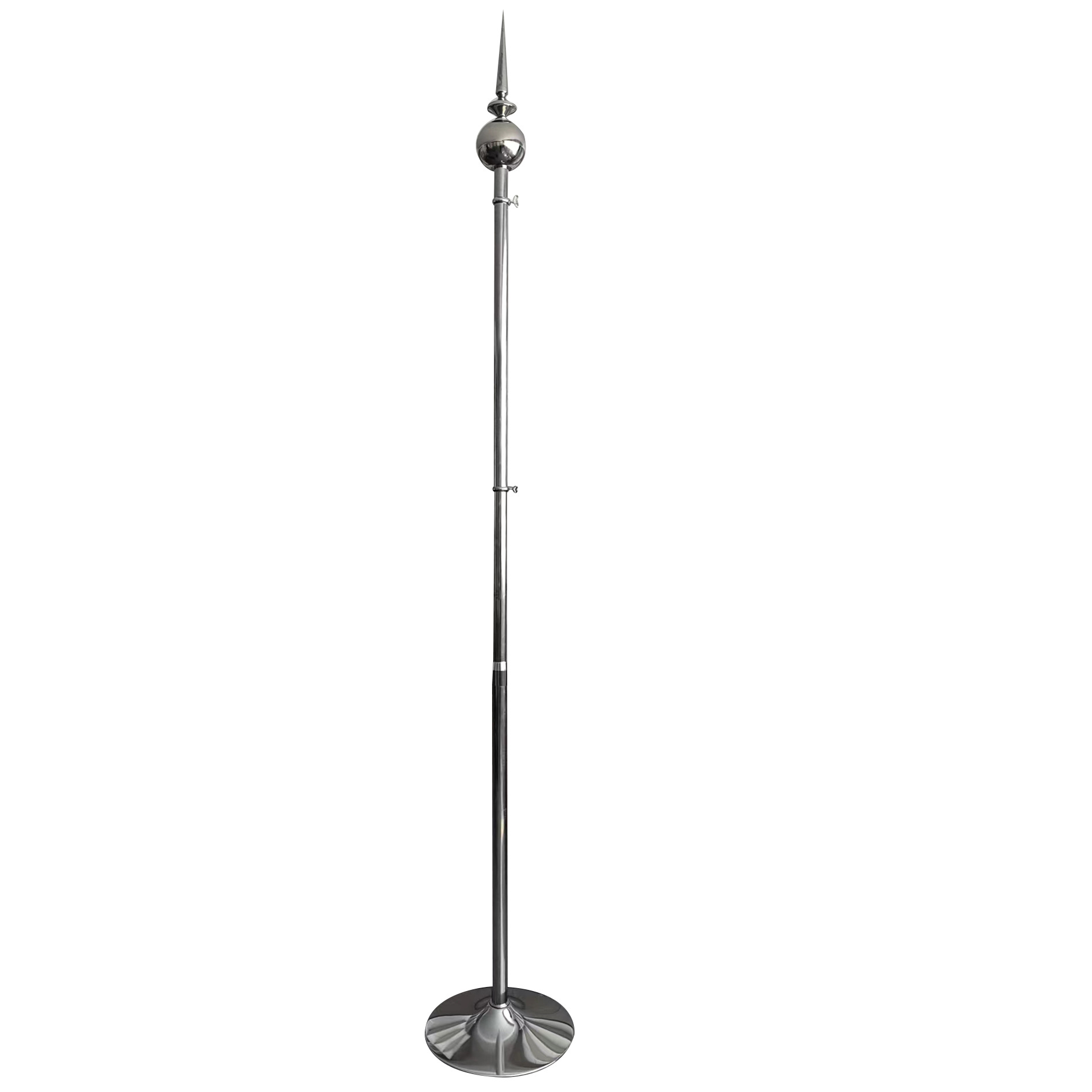 Cross-border Middle East floor-standing pointed flagpoles, stainless steel telescopic flagpoles, floor-standing ornaments for meeting rooms, national flag bases Application Scenario