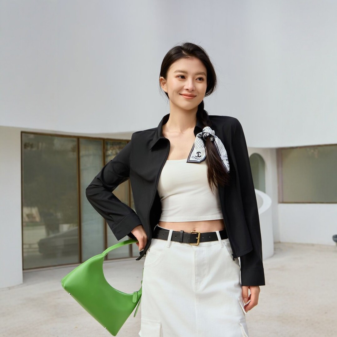 Counter quality lapel slimming sun-protective shirt, small waist sun-protective shirt, cool natural gauze sun-protective shirt, shoulder length 8022 details Picture