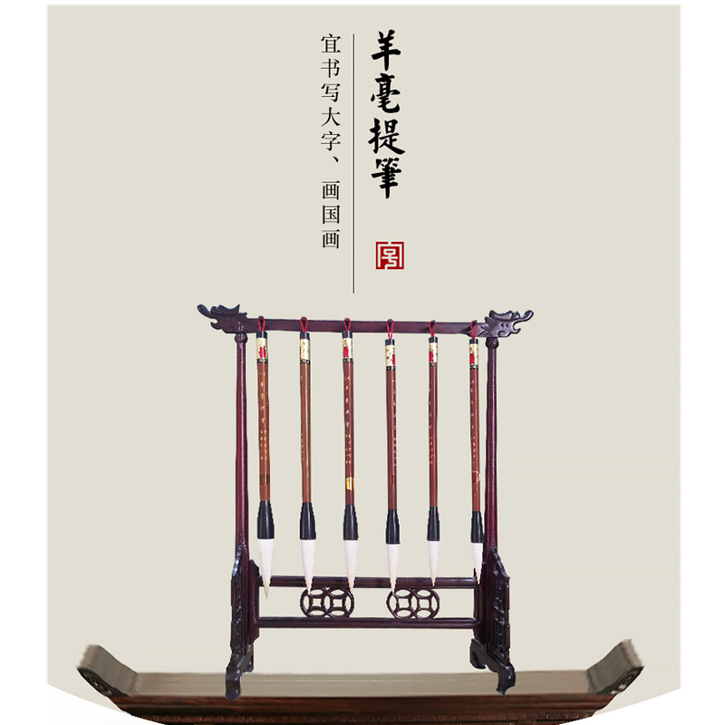 Wang Yipin's calligraphy with a goat hair brush, specializing in Spring Festival couplets and couplets, features large regular script and characters in goat hair, as well as adult traditional Chinese landscape paintings