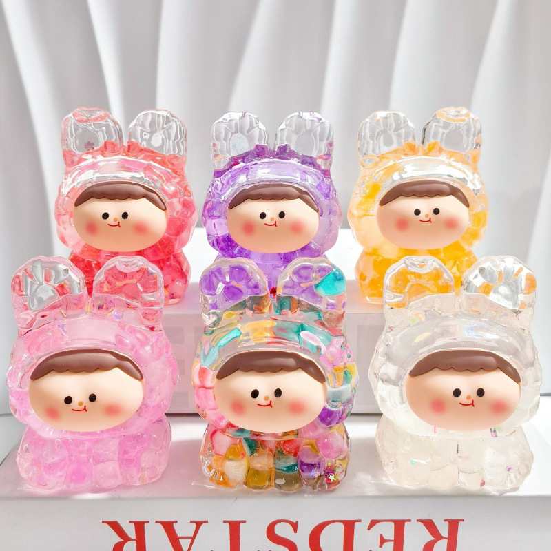 抖音爆款可爱莉莉丝盲盒夜光超大摆件入油爆闪流沙公仔摆件小礼品产品图