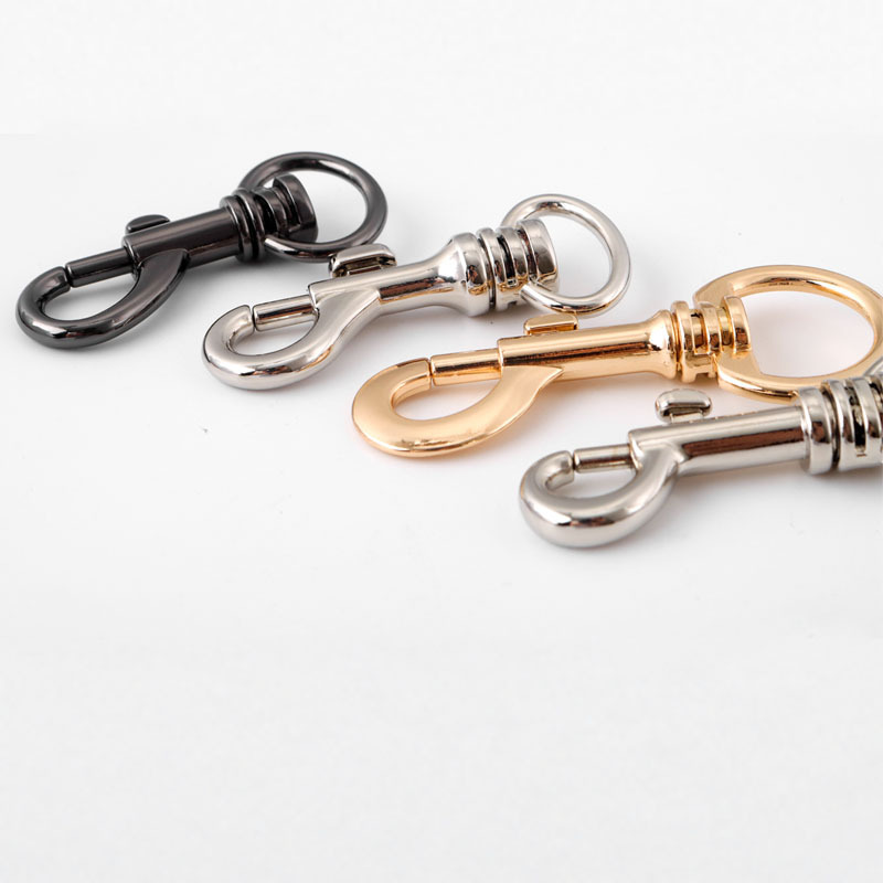 Wholesale of luggage hardware accessories from the manufacturer, including traction ropes, hooks, alloy dog buckles, rotating hooks, keychains, and gun buckles Specification drawing