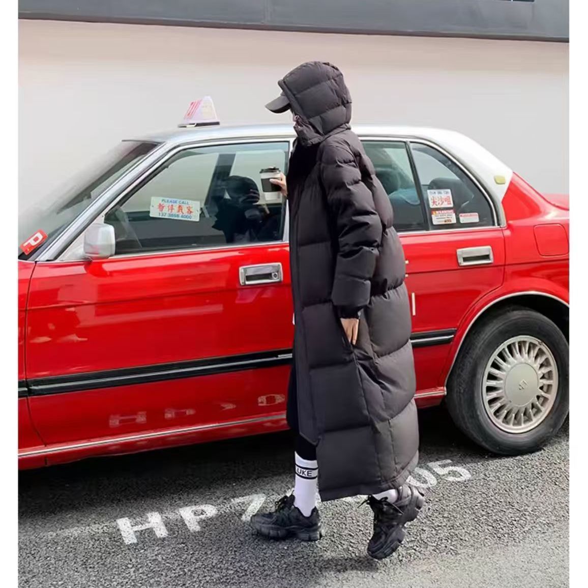 2025新款羽绒服女中长款中戏羽绒服长款过膝加厚白鸭绒羽绒衣外套产品图