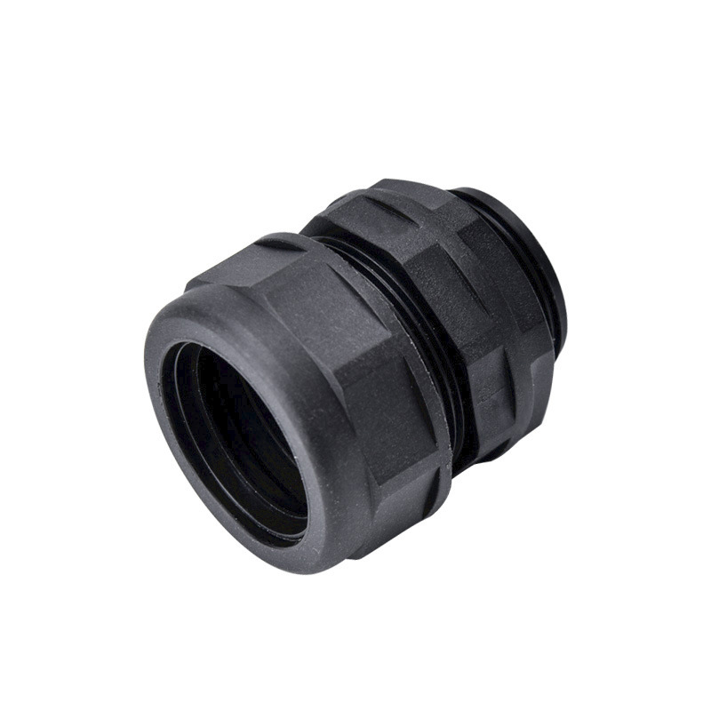 High-quality nylon corrugated pipe joint, metric specification, all-plastic waterproof corrugated pipe fixed head hose sealing joint Item Picture