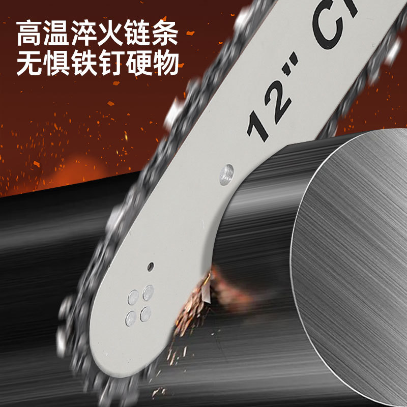 Manufacturer wholesale lithium electric saws, rechargeable electric chain saws, brushless high-speed saws, electric chain saws, portable outdoor tree cutting and felling tools details Picture
