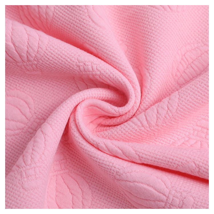 32s weft knitted full polyester jacquard knitted fabric is available in stock for baby and children's clothing and crawling clothes Application Scenario