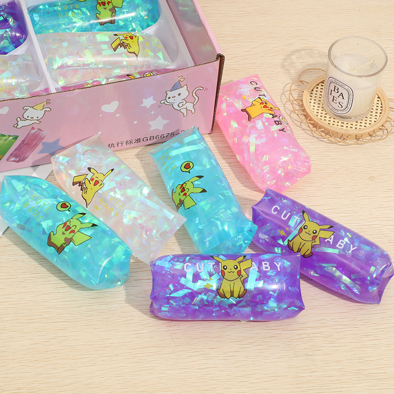 2022新款地摊爆款多款卡通图案飘带抓不住水蛇减压玩具捏捏捏捏解压