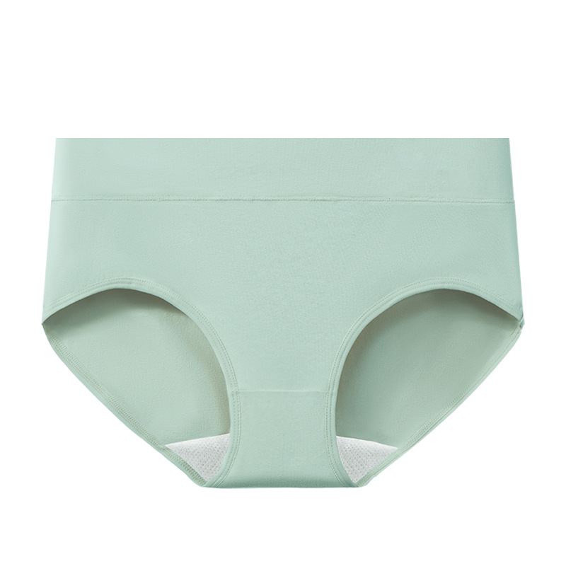 内裤纯棉a类棉女士秋冬透气抗菌裆中腰无痕大码女生少女式内裤头白底实物图
