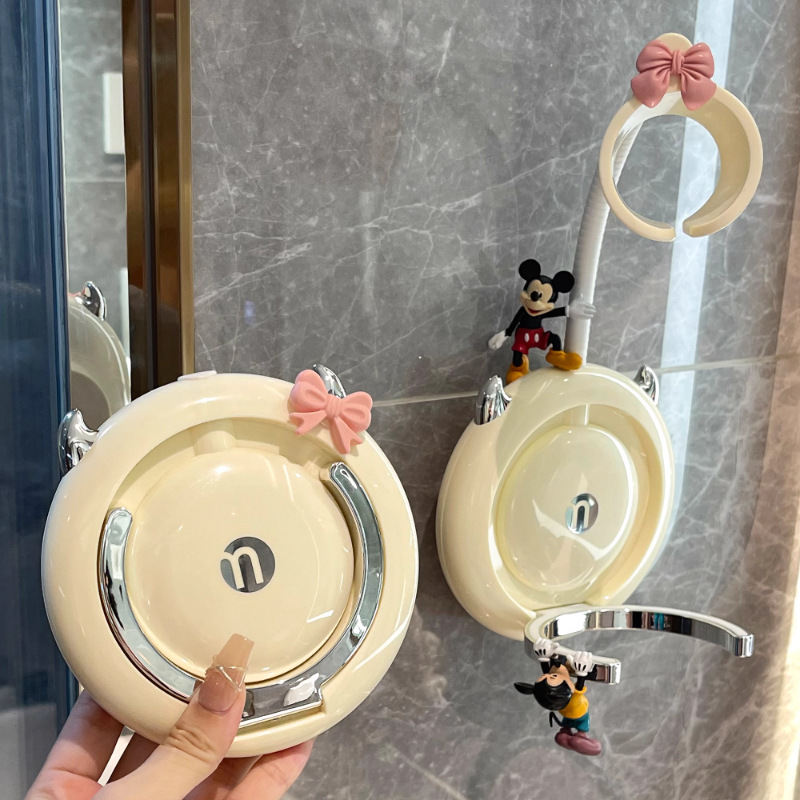 【新家的一百个快递】懒人吹风机支架壁挂免打孔置物架固定器