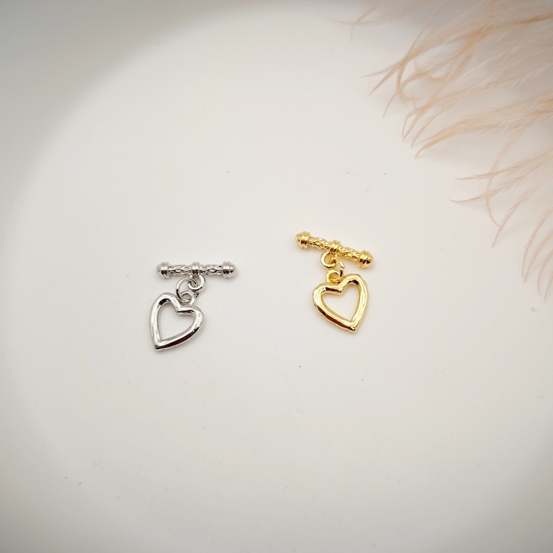 Copper-plated 18k gold-plated Chinese-style necklace, OT clasp, end clasp, connecting clasp, bracelet, diy necklace accessory details Picture