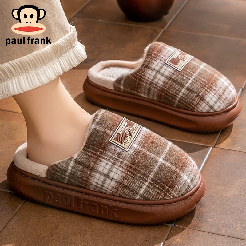 Big Mouth Monkey brand cotton slippers Winter new indoor home warm and anti-slip thick slippers for couples and women Application Scenario