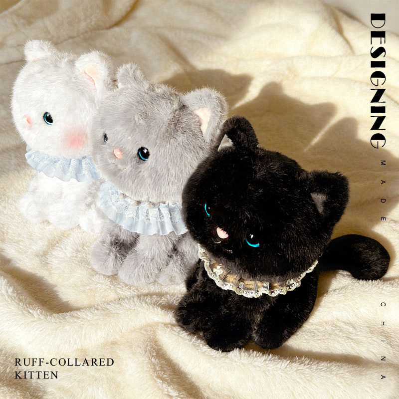 Transfronterizo bella gato encaje gato lindo peluche bonecos muñeca pacificador muñeca regalo de cumpleaños para niños details Picture