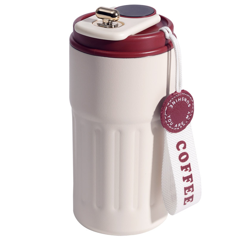 Pantalla de temperatura inteligente 304 tazas aislantes de acero inoxidable tazas de café para hombres y mujeres alto nivel de apariencia tazas de agua portátiles tazas simples personalizadas Item Picture