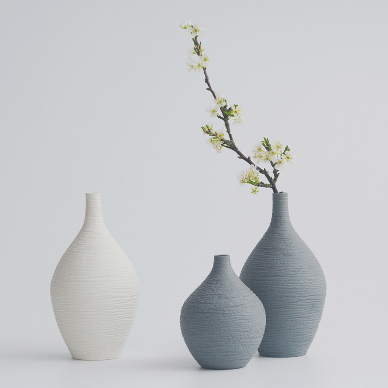 2025 Craft Vase, a modern style decoration for hotels and homes, with a small white spout and a popular cross-border decorative vase details Picture