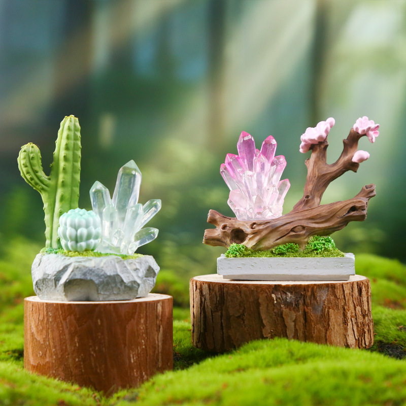 Crystal Story Blind box Creative design: Crystal illuminated table ornaments in various styles, exquisite crystal blind box wholesale details Picture