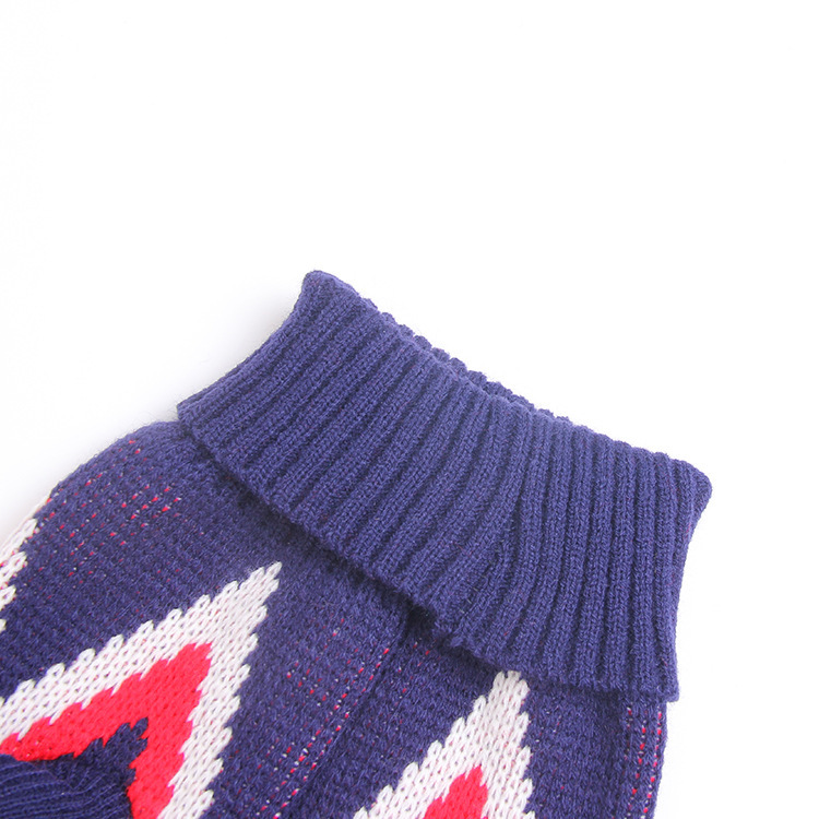 Factory direct sales of pet clothes, autumn and winter teddy pet warm sweaters, British fashionable and cool cat and dog clothing Specification image