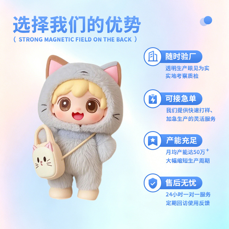 Customized IP anime figurines, pendants, blind boxes, and corporate image dolls based on your provided designs details Picture