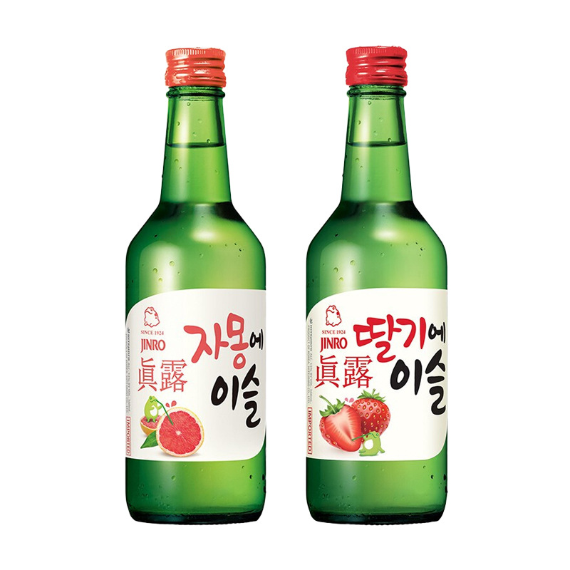 Korean Jinro Soju, grape-flavored liqueur, bamboo charcoal wine, fruit wine, low-alcohol sweet wine for women Specification image