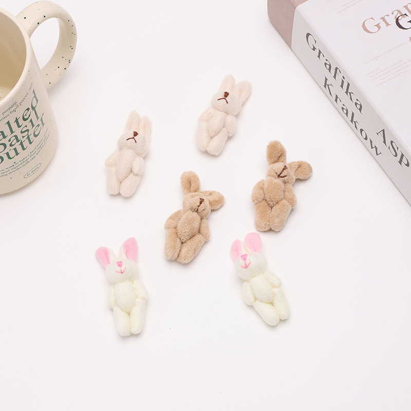 Creative bow diy accessories, plush joint rabbit headwear accessories, candy plush toys, Boss dog trinkets details Picture