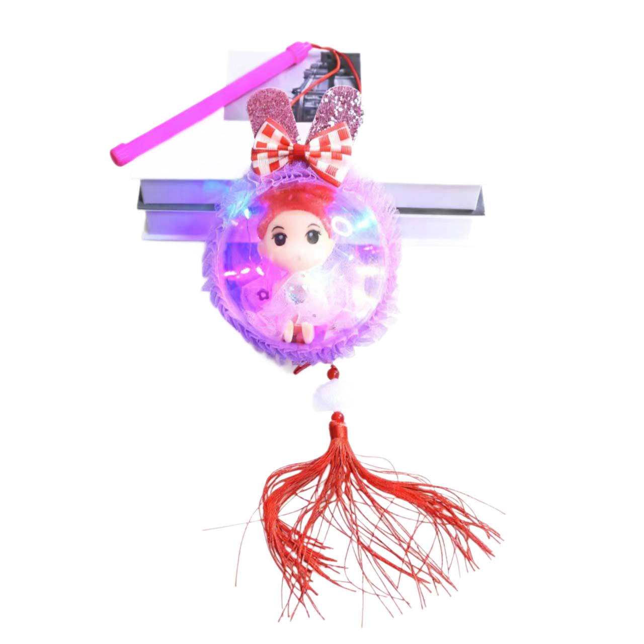 Wholesale of 2025 new hand-held rabbit luminous lanterns, children's starry sky ball lanterns, toys, night market street stalls and small gifts Item Picture