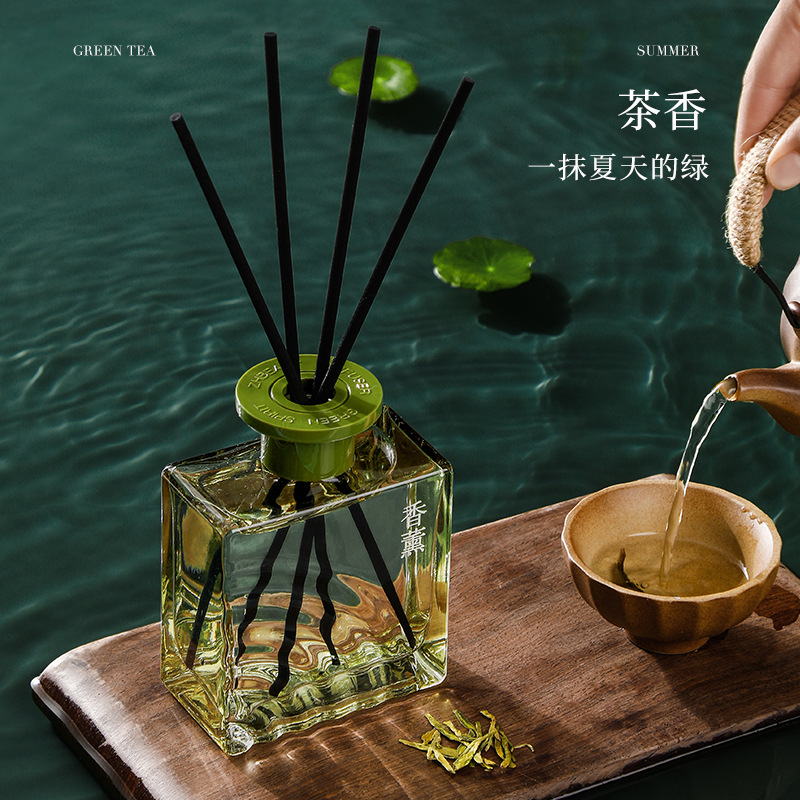 水波纹系列精油香氛家居客厅卧室自然清新藤条香薰摆件无火香薰