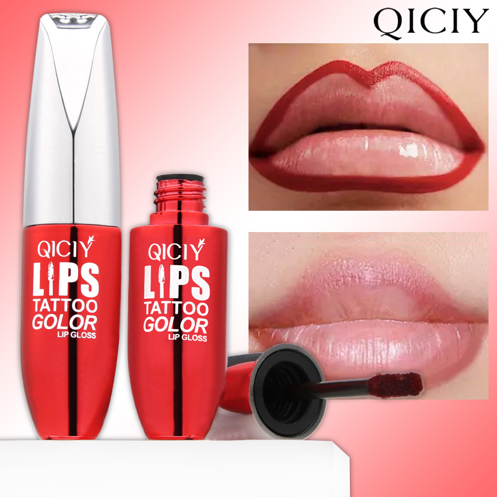 Cross-border exclusive QICIY+ 4-color peel-off lip gloss, moisturizing and nourishing lip gloss, matte and glossy lip oil, waterproof and non-stick to the cup Specification image