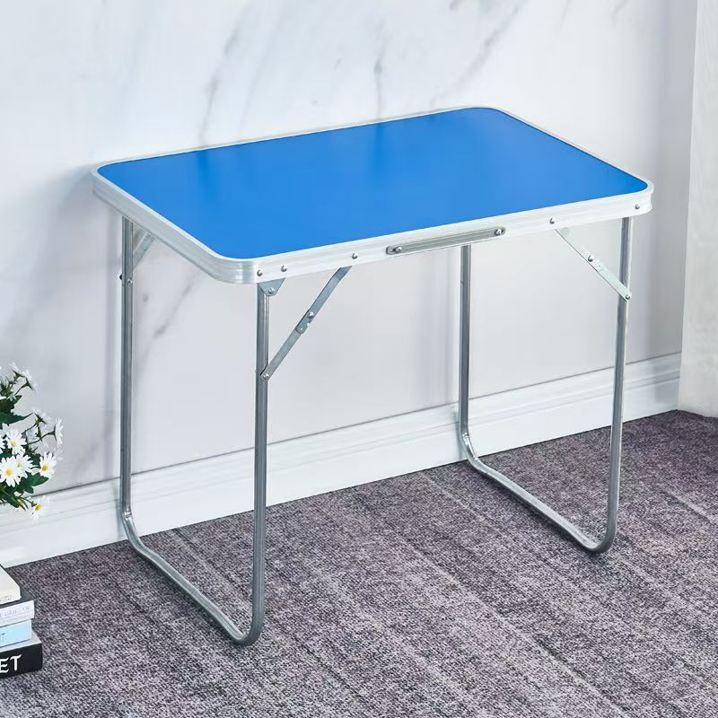 Outdoor folding table for street vending, computer desk, home study desk, height-adjustable folding table, ground push, foldable and portable Application Scenario