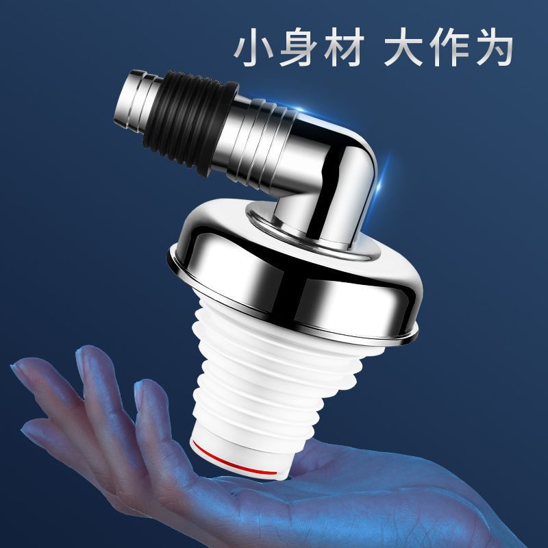 The three-way drain pipe for the washing machine, the joint of the drain pipe and the floor drain, is connected to the three-way manifold, and the water distributor is split into two Specification image