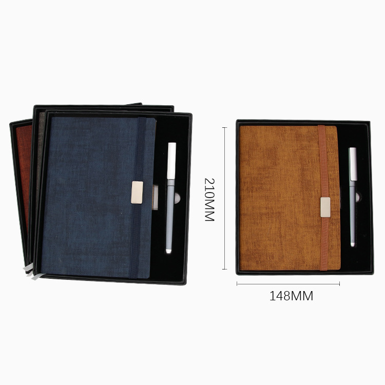 Yalong Cross-border's best-selling new A5 leather student office pen notebook Item Picture