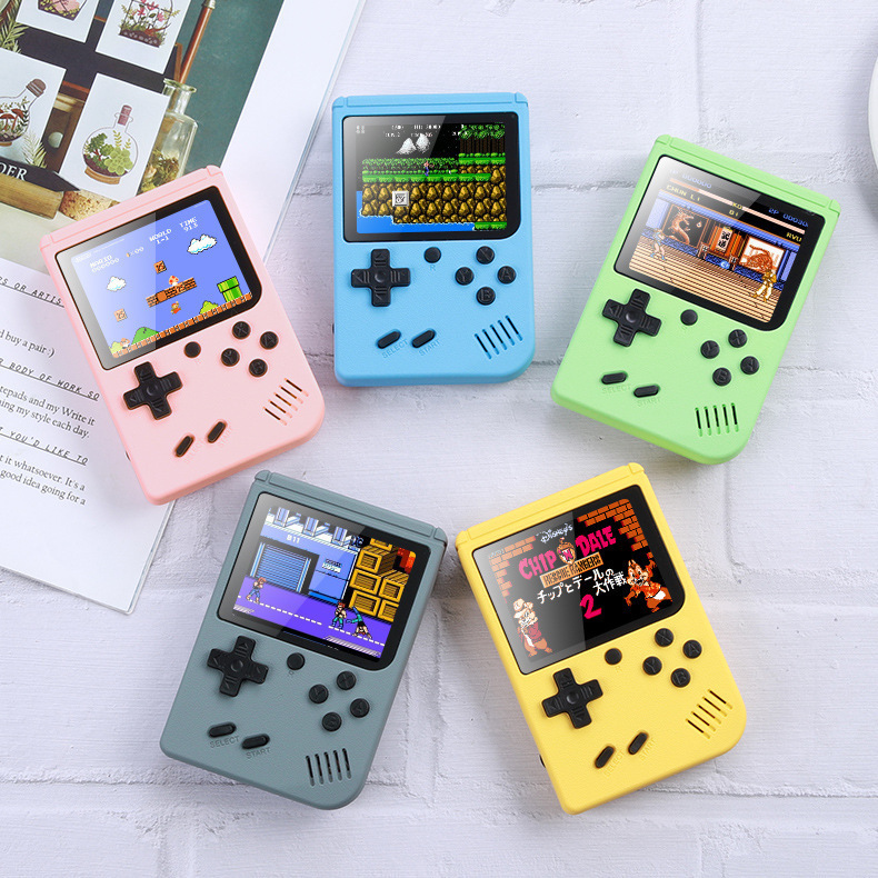 Wholesale of cross-border best-selling handheld game consoles, children's nostalgic toys, 400-in-1 retro mini game handheld consoles details Picture