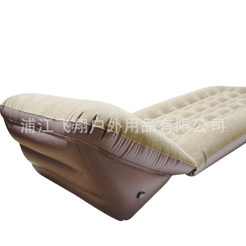 Outdoor camping moisture-proof single-person portable flocked inflatable bed, indoor lazy person adjustable multi-purpose sofa bed with pump Application Scenario