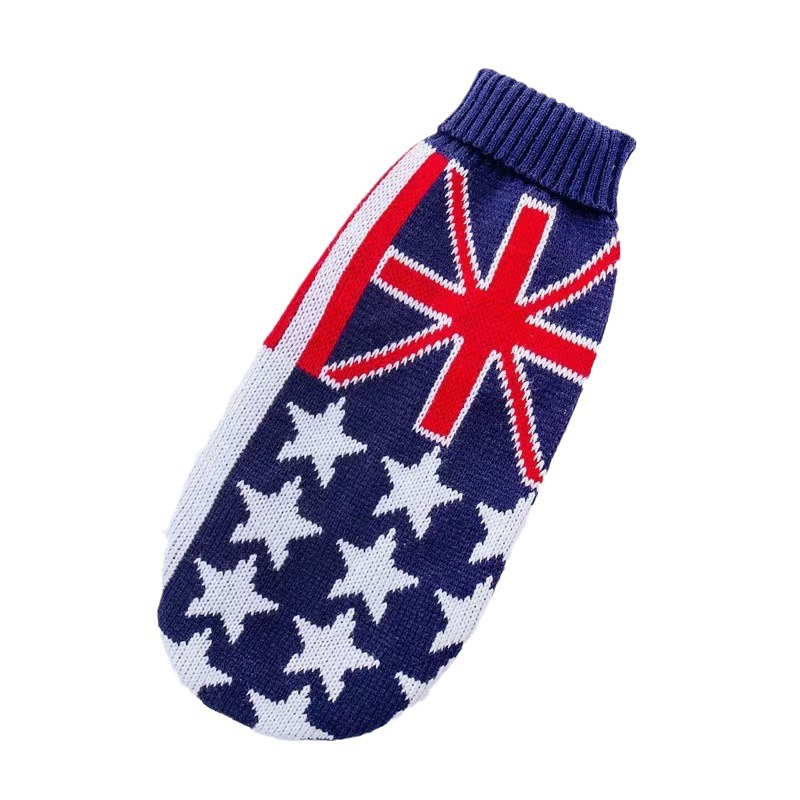 Golden Retriever striped sweater, pet clothes, dog and cat clothing, comfortable and warm pet decorations Item Picture